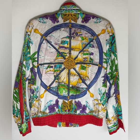 Vintage Jerri Sherman 100% Linen Nautical jacket • Women’s size 6 - Picture 7 of 11